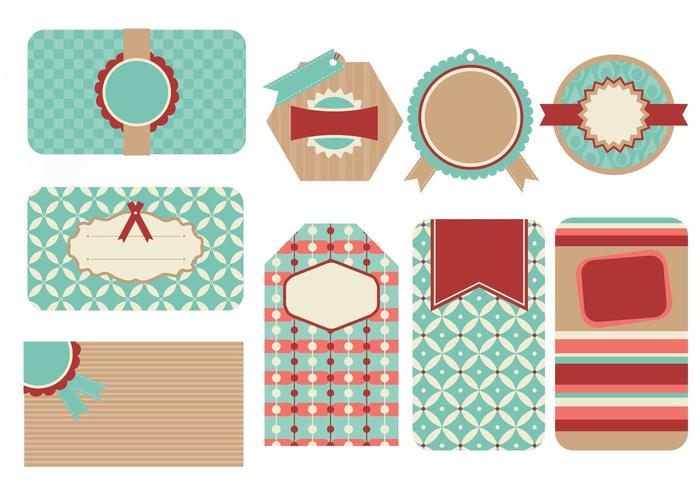 Retro Tags and Label Vector Pack