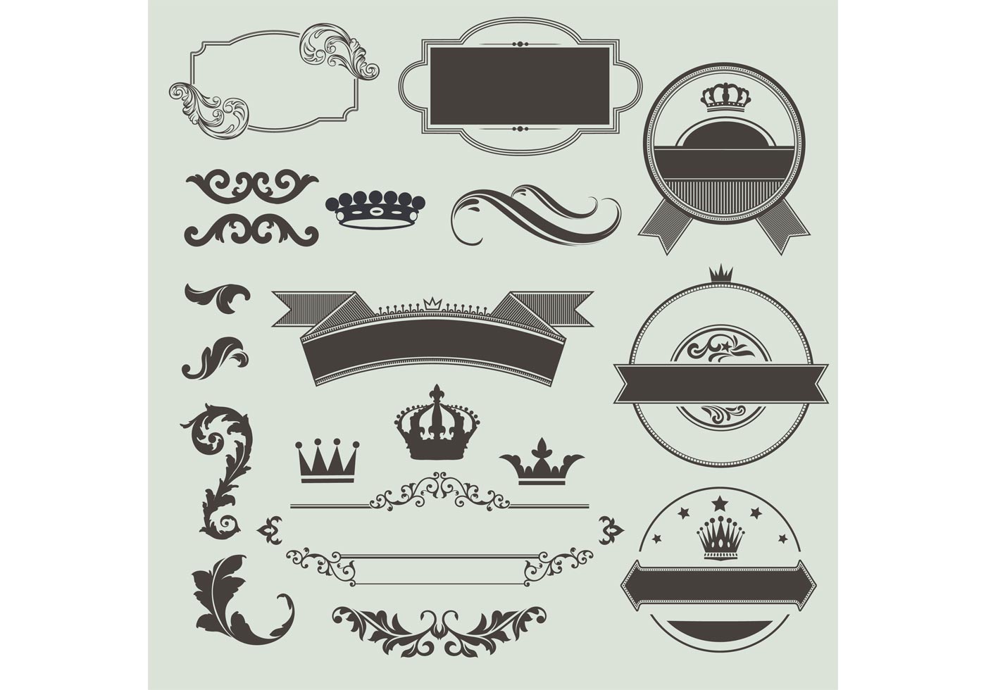 Download Vintage Frame and Label Vector | Free Vector Art at Vecteezy!