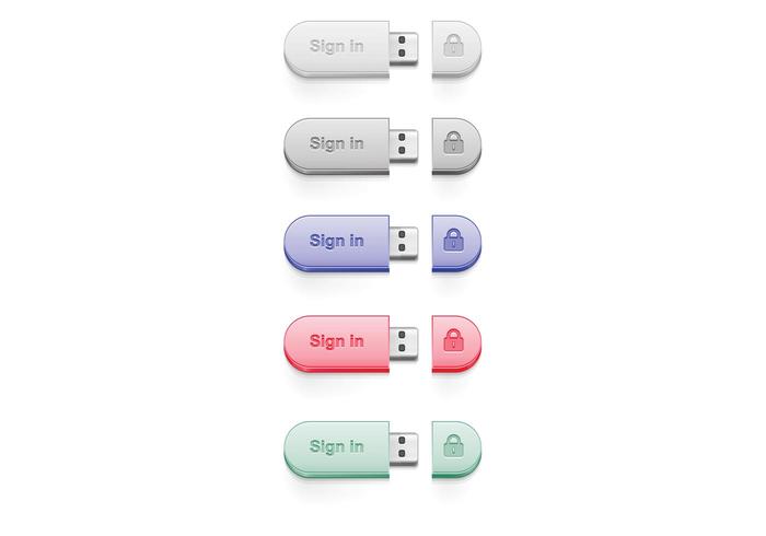 USB Login Vector USB Login Vector