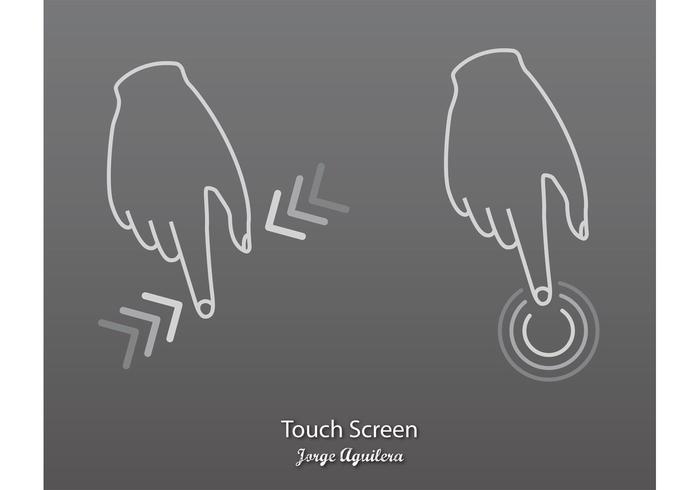 Touch Screen Vector Touch Screen Vector