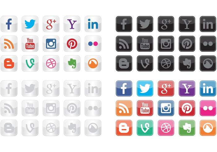 Social Icon Vectors Social Icon Vectors
