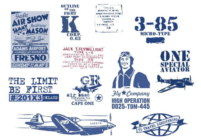 Vintage Aviation Vector Pack