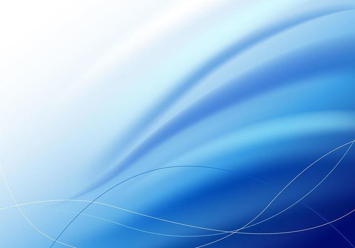 Blue Wave Background Vector 