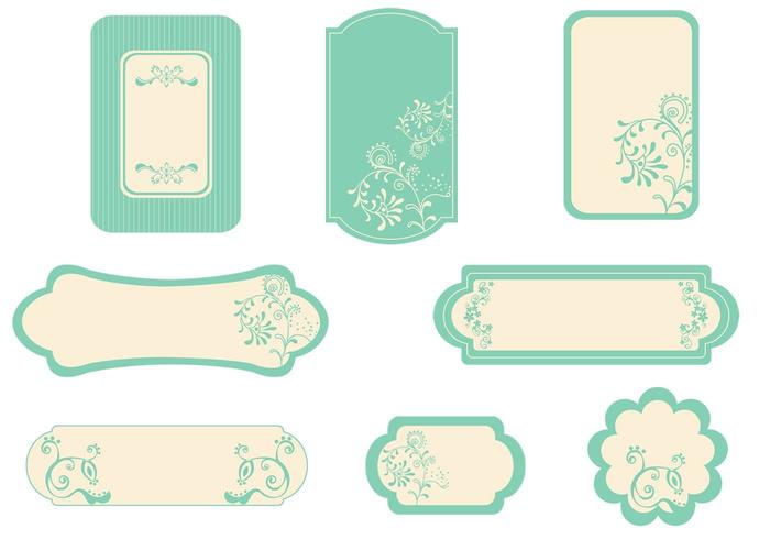 Vintage Mint Label Vector Pack