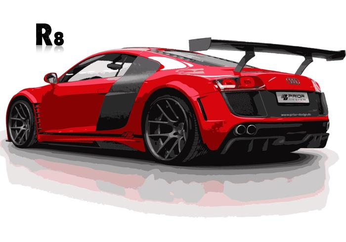 Audy R8 Sportscar Vector Audy R8 Sportscar Vector