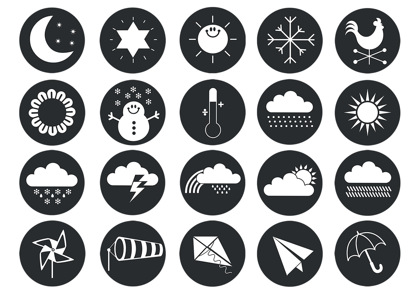 Weather Vector Symbol Pack 57197 Vector Art at Vecteezy