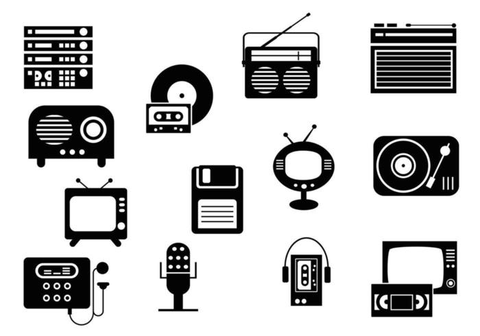 Retro Media Vector Pack