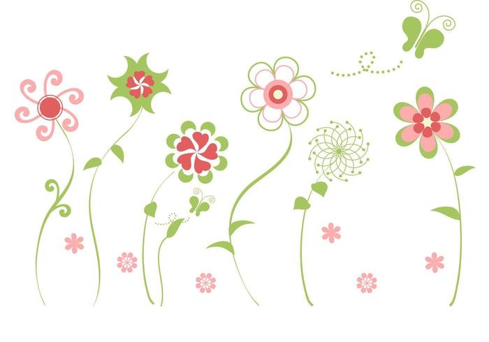 Abstract Flower Vector Pack