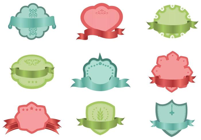 Vintage Shield Vector Pack 57435 Vector Art at Vecteezy