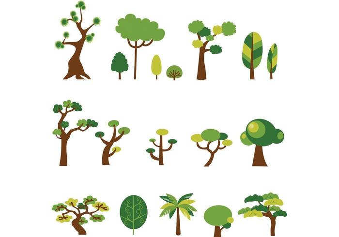 Cartoon Tree Vector Pack