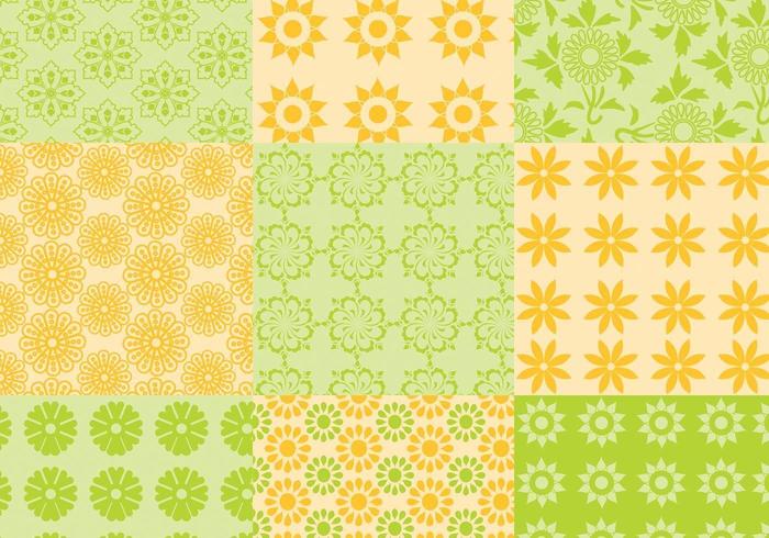 Summer Citrus Pattern Vector Pack