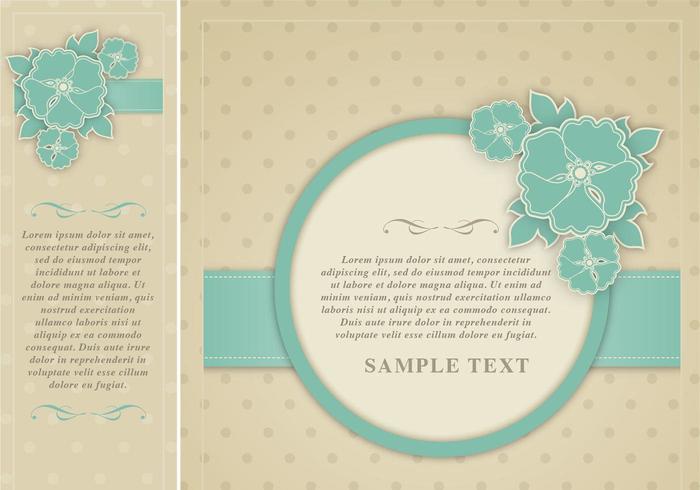 Polka Dotted Floral Vector Vector Marco