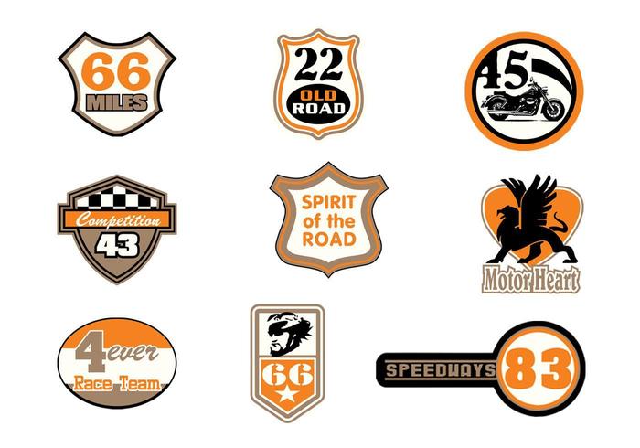 Motor Raceway Badge Vector Pack