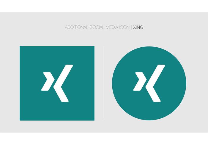 Additional Flat Social Media Icon Vector | Xing Additional Flat Social Media Icon Vector | Xing
