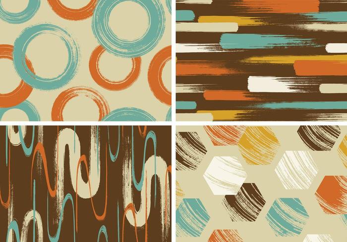 Retro Grungy Vector Background Pack