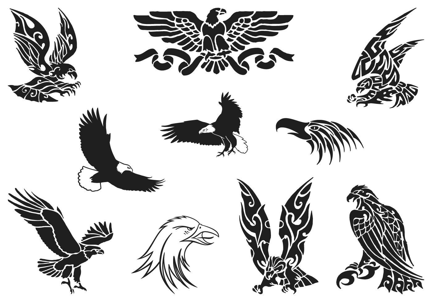 Download Eagle Vector Pack - Download Free Vectors, Clipart ...