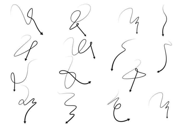 Calligraphic Arrow Vector Pack