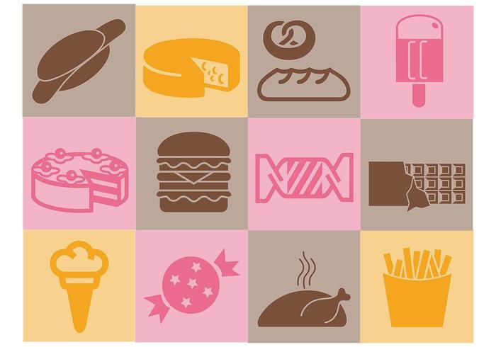 Various Food Vector Icons Pack