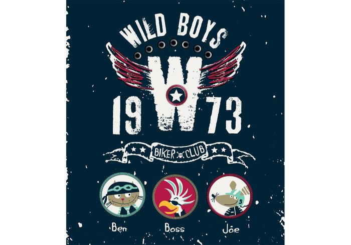 Cute Biker Animal cat mouse bird Vectors Cute Biker Animal cat mouse bird Vectors