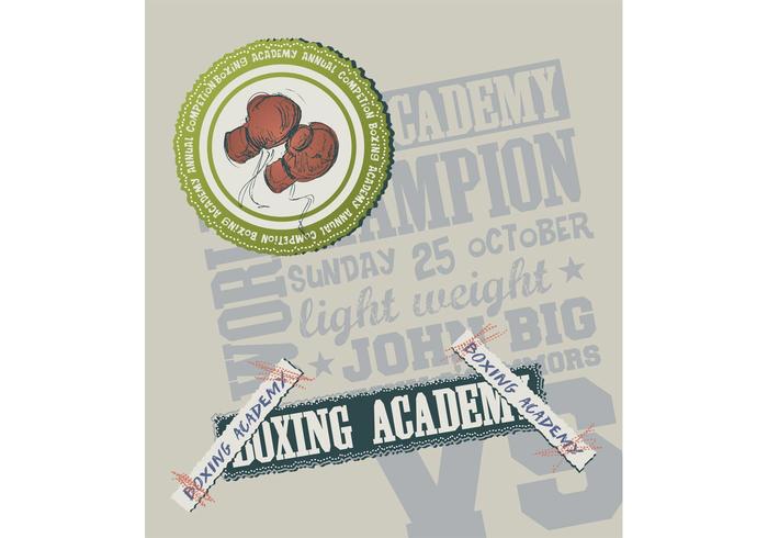Boxing Academy Vector Boxing Academy Vector