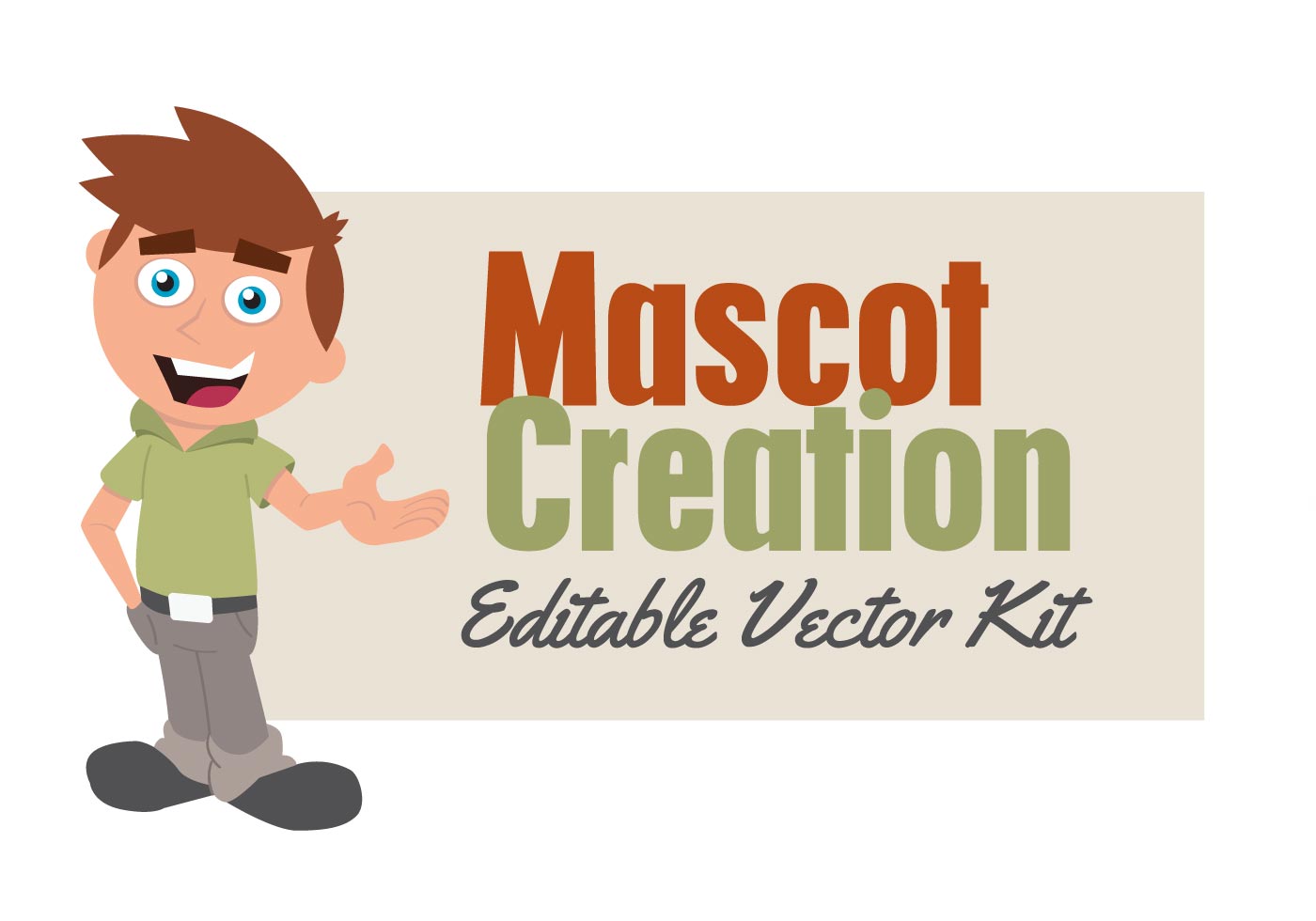 Mascot Vector Creation Template 58374 Vector Art at Vecteezy