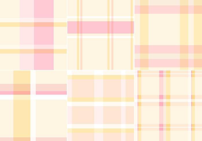Plaid Pastel Vector Patterns