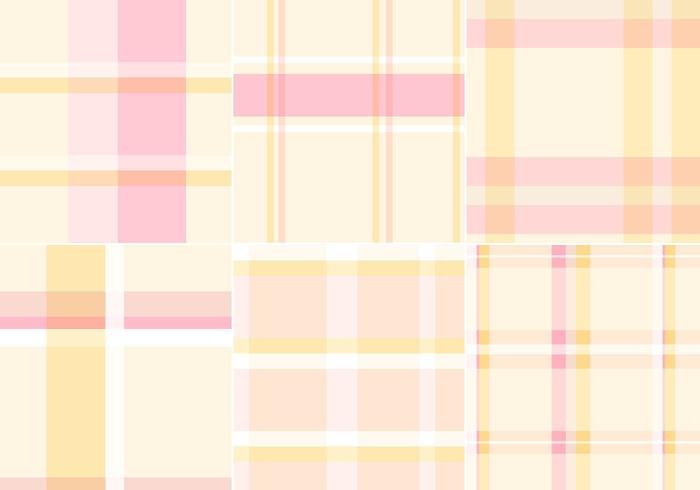 Plaid Pastel Vector patrones