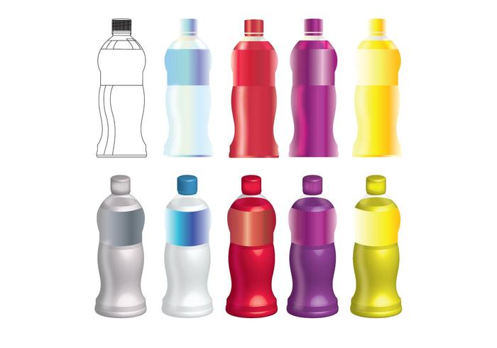 8 Juices Bottle Vector Mock Up Set 1 8 Juices Bottle Vector Mock Up Set 1