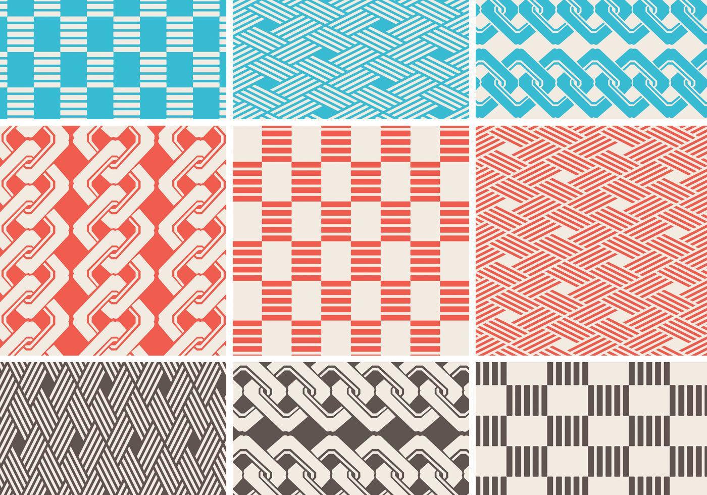 Seamless Braided Pattern Vector Pack 58716 Vector Art at Vecteezy
