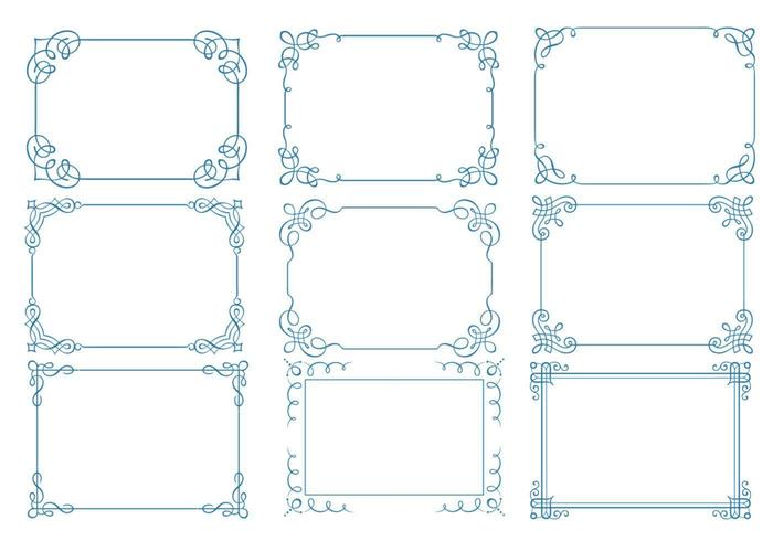 Calligraphic Frame Vector Pack