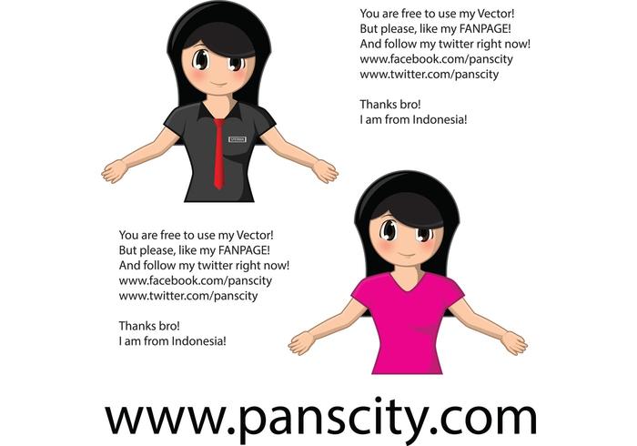 Girl Vector Character Girl Vector Character