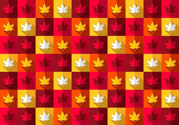 Bright Maple Leaf Vector Pattern