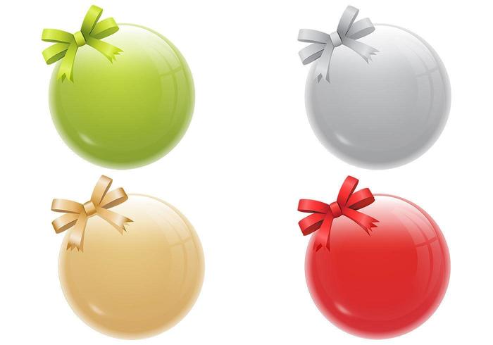 Shiny Christmas Ornament Vector Pack