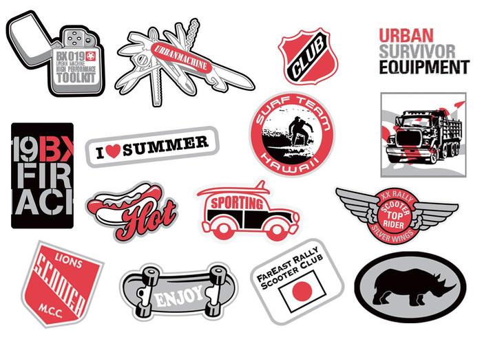 Urban Sticker Vector Pack