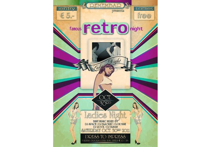 Retro Flyer Vector Retro Flyer Vector