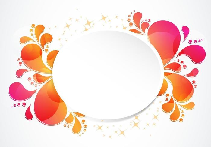 Sparkly Swirly Banner Vector