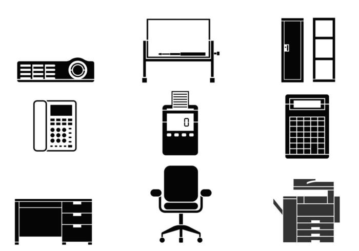 Equipos de oficina Vector Pack