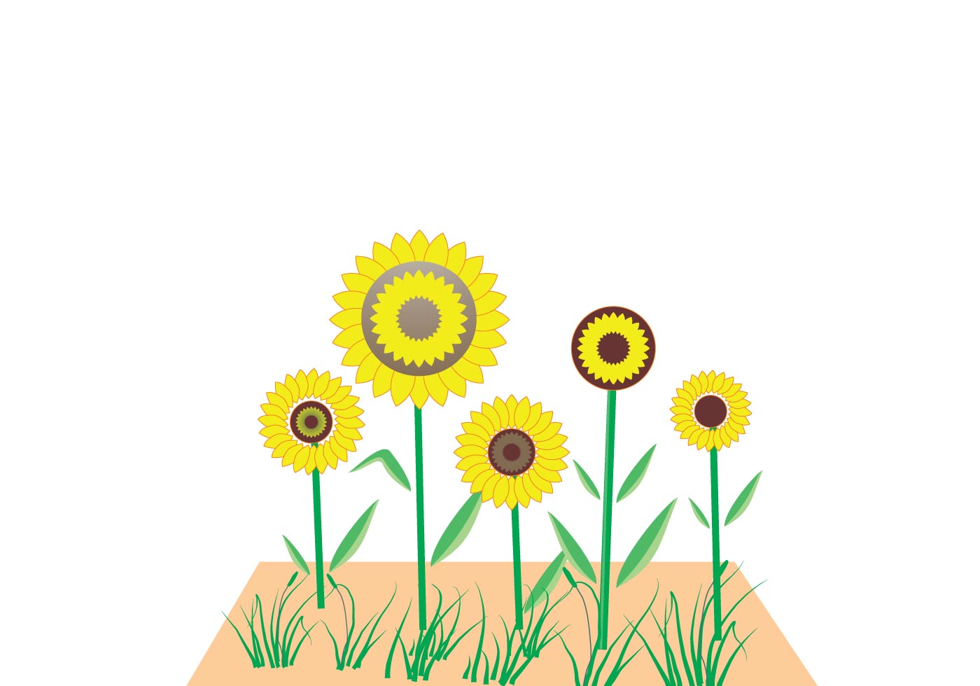 Download Sunflower Vector | Free Vector Art at Vecteezy!