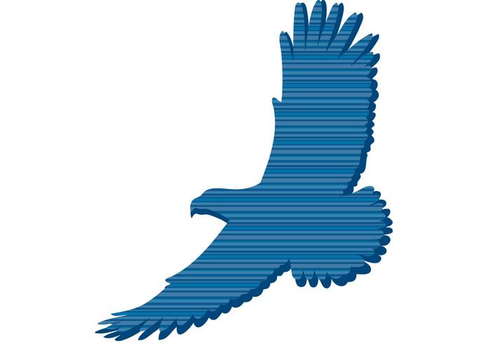 Striped Eagle Vector Striped Eagle Vector