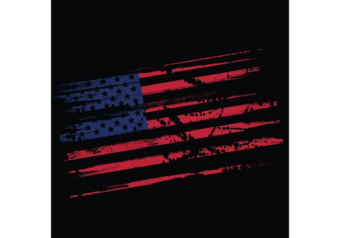 Grungy US Flag Vector Grungy US Flag Vector