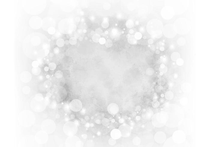 Plata Sparkly Bokeh Vector de fondo