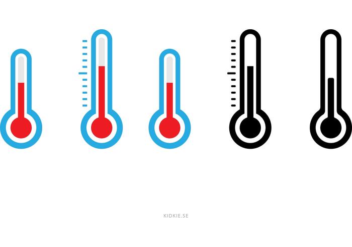 Simple Thermometer Vectors Simple Thermometer Vectors