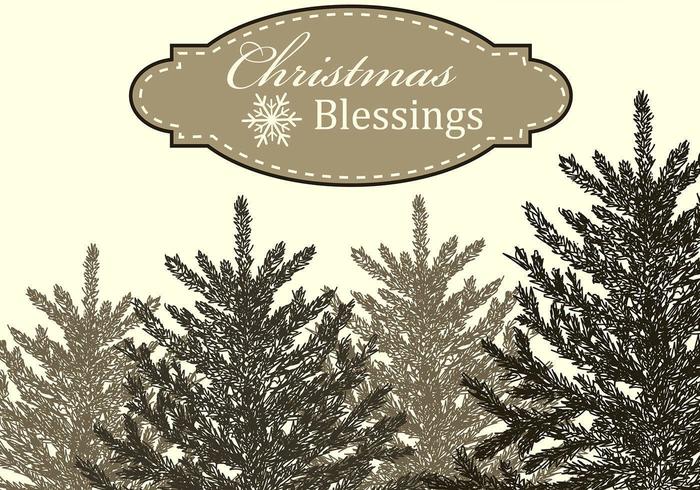 Christmas Blessings Vector