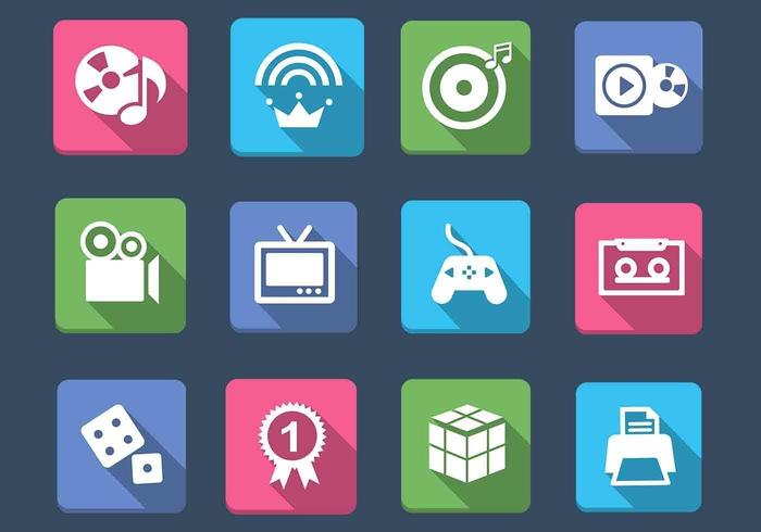 Multimedia y Juegos Icon Vector Pack