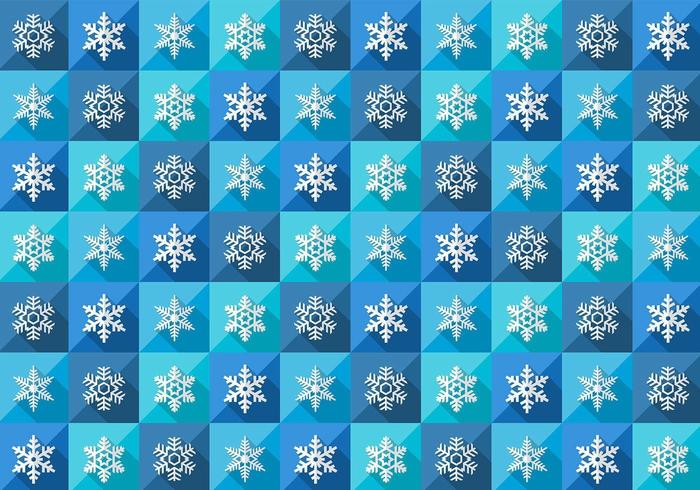 Seamless Winter Snowflake Pattern Vector