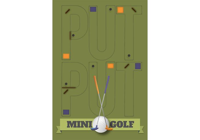 Put Put Mini Golf Vector Put Put Mini Golf Vector