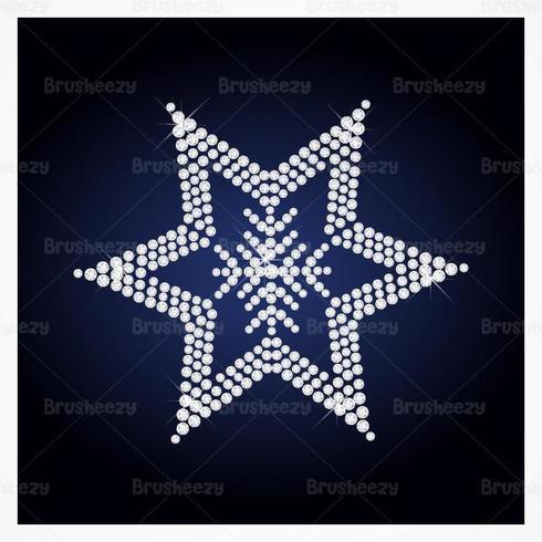 Diamond Studded Star Vector Background