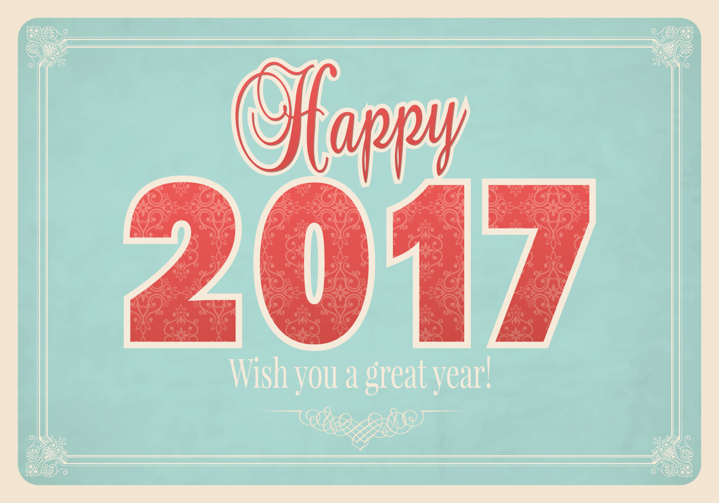 Vintage Happy New Year Vector Wallpaper 59523 Vector Art at Vecteezy