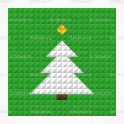 Abstract Christmas Tree Vector Background