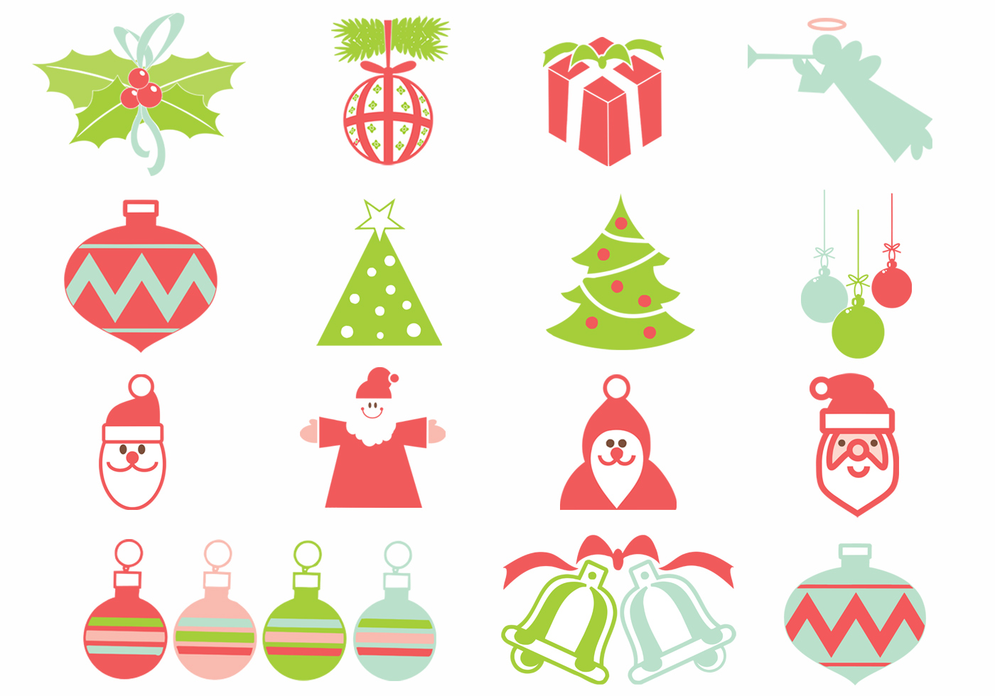 Download Christmas Vector Elements Pack - Download Free Vectors ...